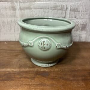 Soft Green Ceramic Planter Pot
